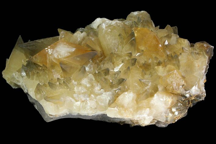 Golden Calcite Crystal Cluster - Morocco #115199